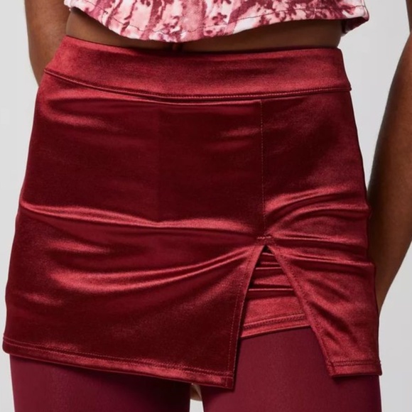 Urban Outfitters Pants - Urban Outfitters Olivia Satin Micro Mini Skort NWT